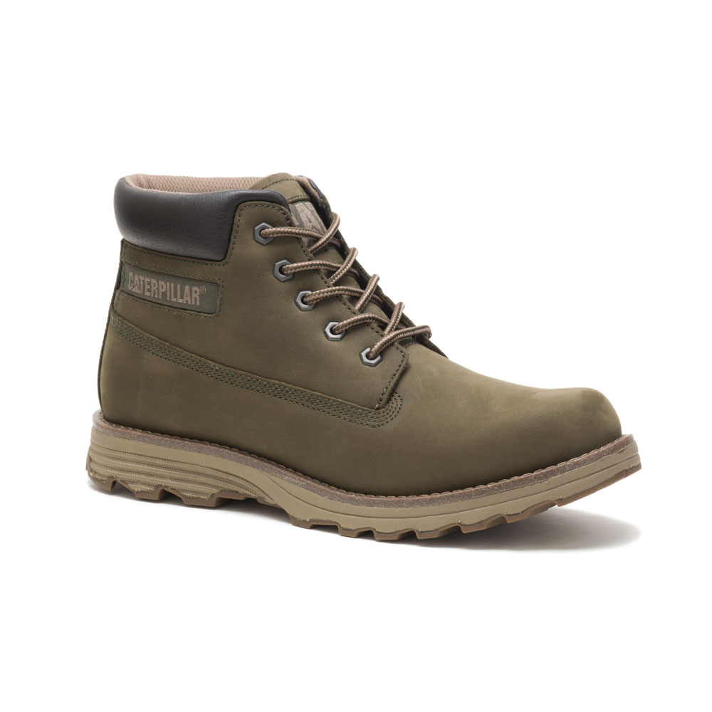 Caterpillar Boots South Africa - Cat Men's Founder Chukka Boots Olive WM6581374